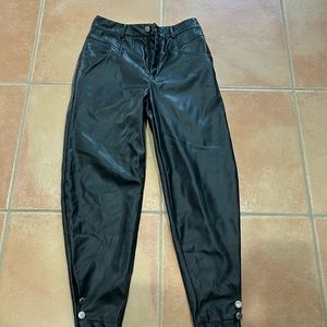 Black Leather Pants